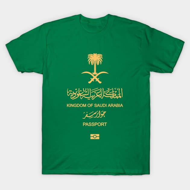 Saudi Arabian passport T-Shirt by Travellers